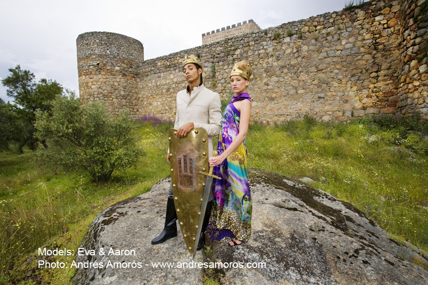 Eva y Aaron, modelos del programa de TV Supermodelo, fotografía de andres amoros