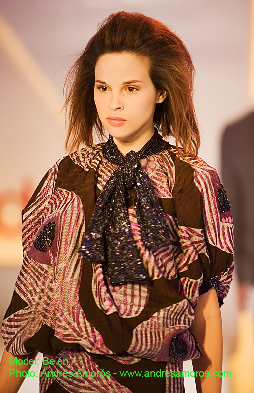 Belén en el desfile de Custo Barcelona en Supermodelo 2008, fotografía de Andrés Amorós